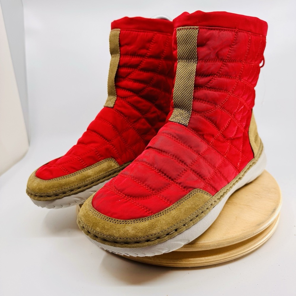 Merrell‎ Hut Moc Mid Boots Men's 9 Red Quilted Prototype New boots winter snow - Picture 2 of 8